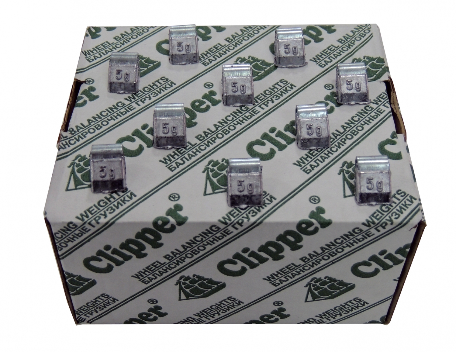 Грузики балансировочные для стальных дисков 5 г, 200 шт. CLIPPER 0205