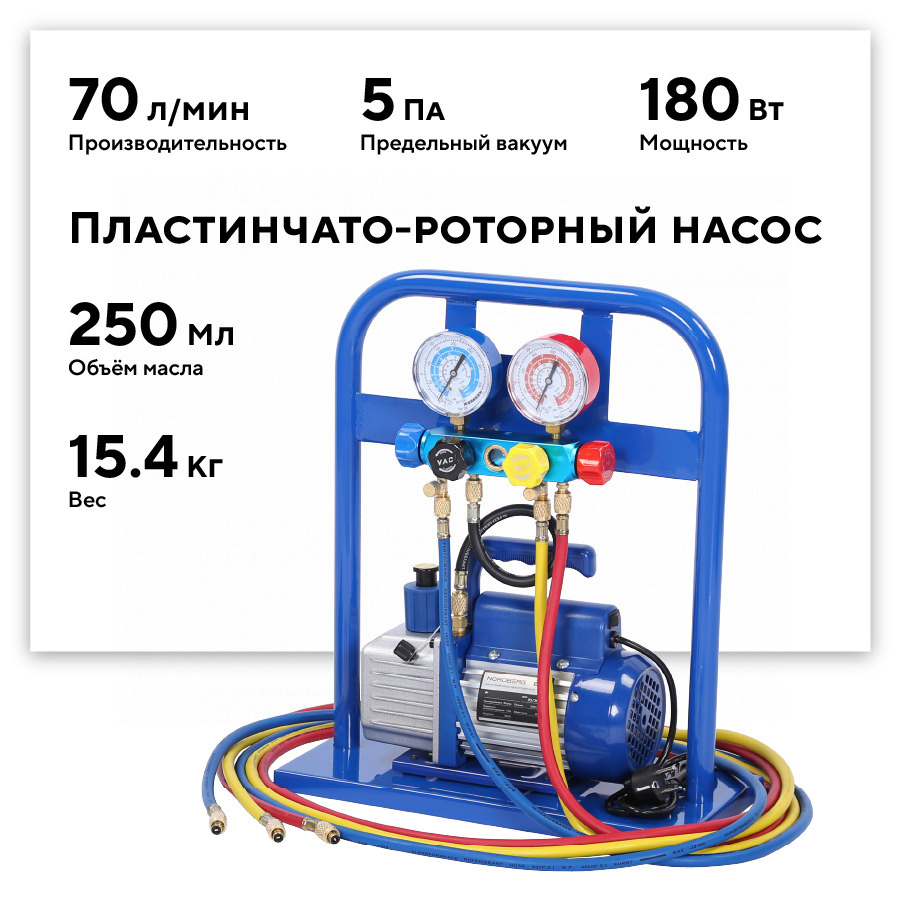 Вакуумный насос одноступенчатый, 70 л/мин NORDBERG NFP17P