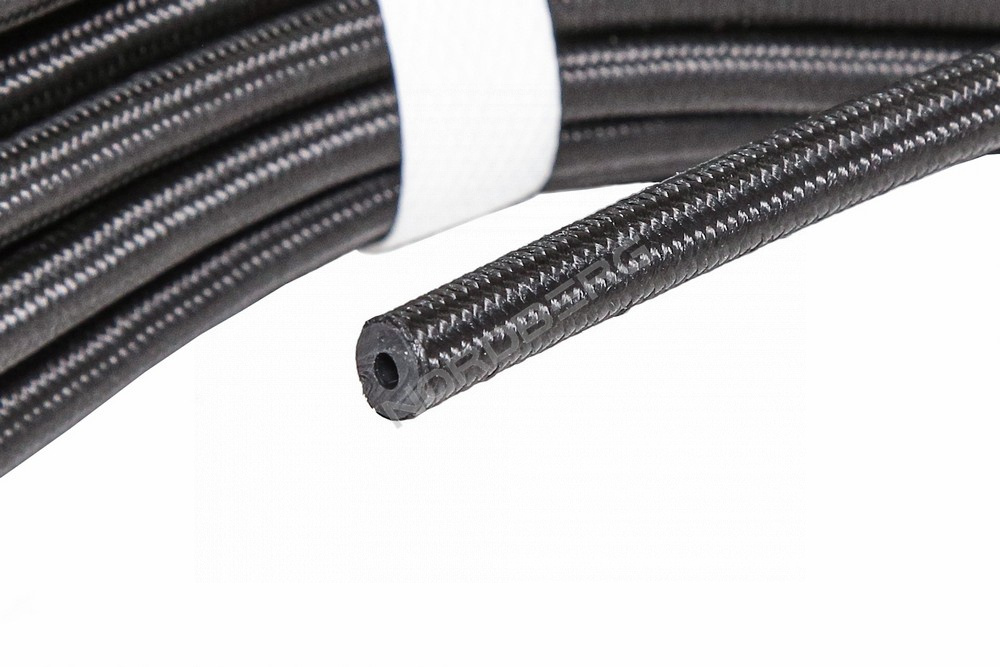 Шланг топливный резиновый в оплетке 3мм, 1м. NORDBERG H0307NBR-BR
