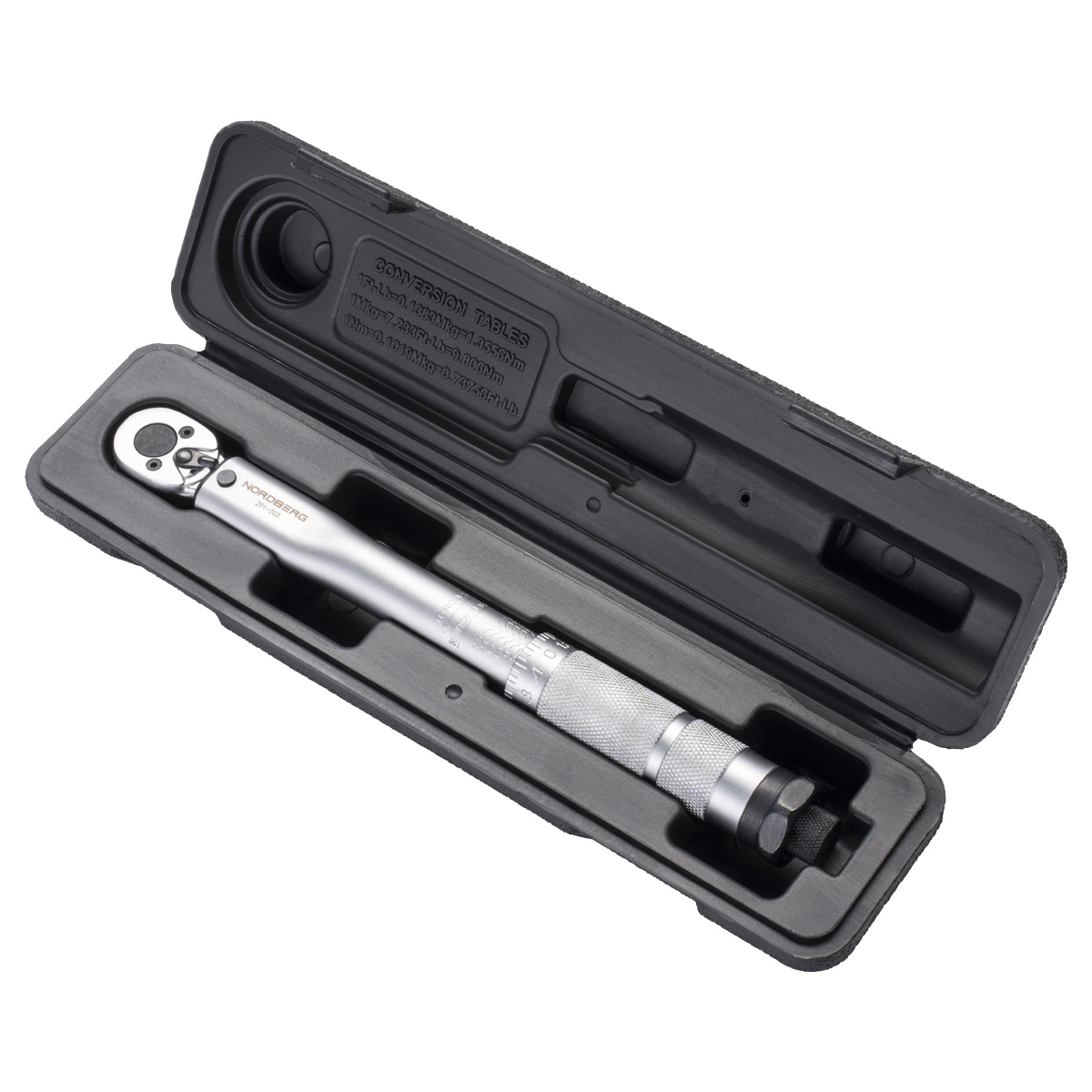 Ключ динамометрический 1/4", 5-25 Нм, в кейсе NORDBERG 291-203
