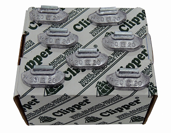 Грузики балансировочные для стальных дисков 20 г, 100 шт. CLIPPER 0220