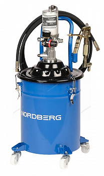 Установка пневматическая для раздачи густой смазки с баком, 20 л NORDBERG NO5020