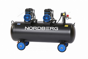Компрессор безмасляный 220 В, ресивер 135 л, 500 л/мин NORDBERG NCEO135/500