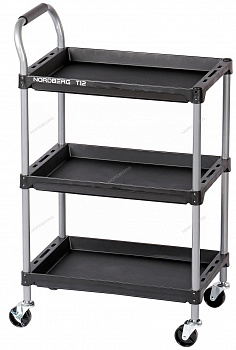 Тележка инструментальная, 3 пластиковые полки NORDBERG T12
