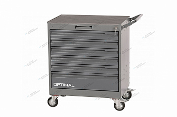 Тележка инструментальная, 6 выдвижных серых ящиков OPTIMAL NT226 7012/7015