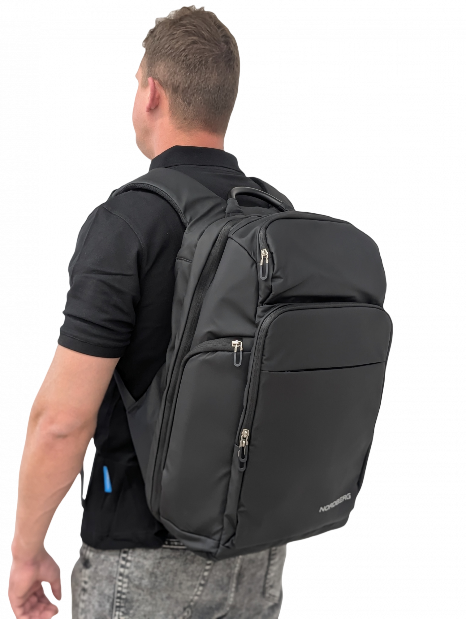 Рюкзак черный с логотипом NORDBERG BAG-7080B