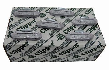 Грузики балансировочные для стальных дисков 35 г, 100 шт. CLIPPER 0235
