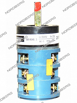 Переключатель пакетный электрический для 4638E, 4641 NORDBERG 02-00010921