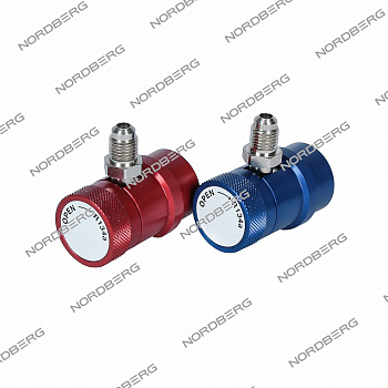 Муфта быстросъемная R134a высокое давление, красная NORDBERG ЦБ-0007939